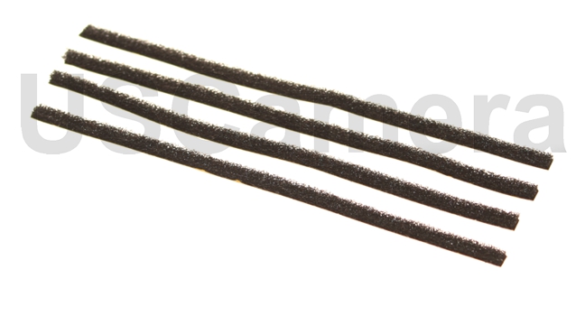 USCamera custom light seal kit using the finest open cell foam for the Mamiya M645 / M645 1000s / M645 J. This kits includes 1 back cover upper channel seal, 1 back cover hinge seal and 2 seals for the left / right channels on the cover.