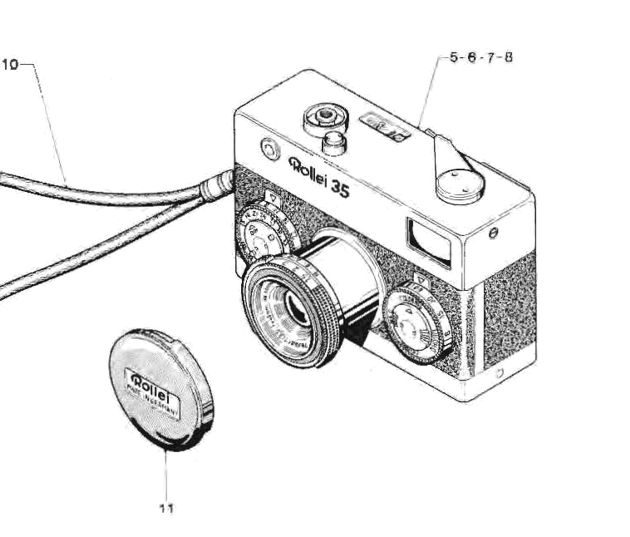 ROLLEI 35 Repair Manual film camera EXPLODED VIEWS PARTS List
